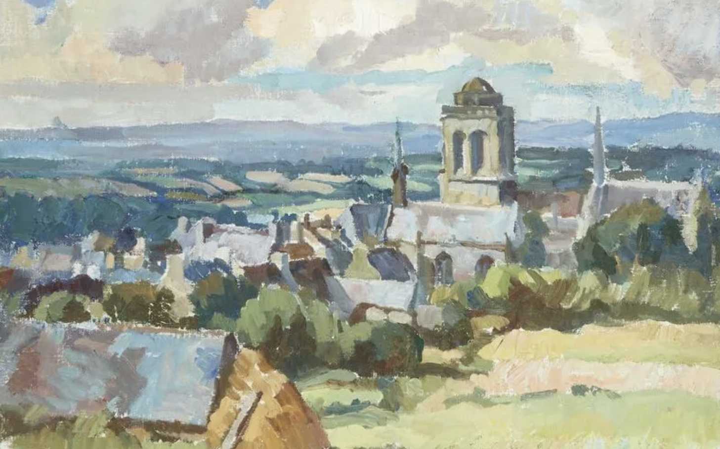 Sydney Thompson, gouache on paper