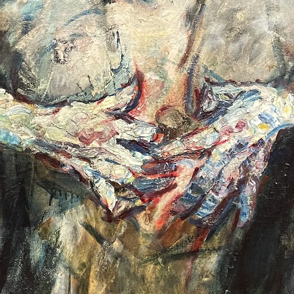 Schwarz Walbeeg, oil on canvas, detail