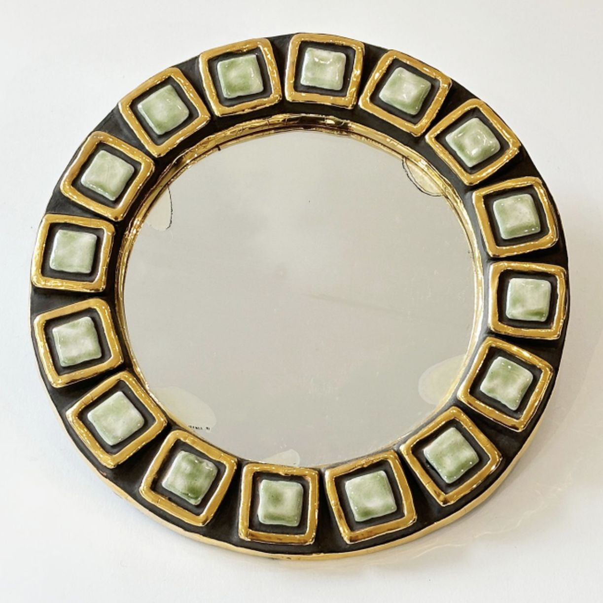 Mithé Espelt, glazed ceramic mirror