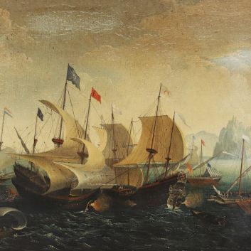 Late 17th-century Dutch school, entourage of Bonaventura Peteers (1614-1651), oil on canvas