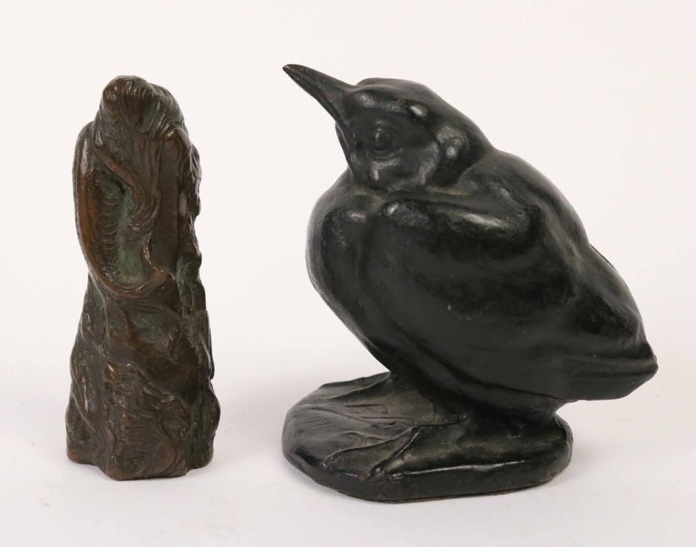 Paul Barlett, two bronze proofs with brown patina